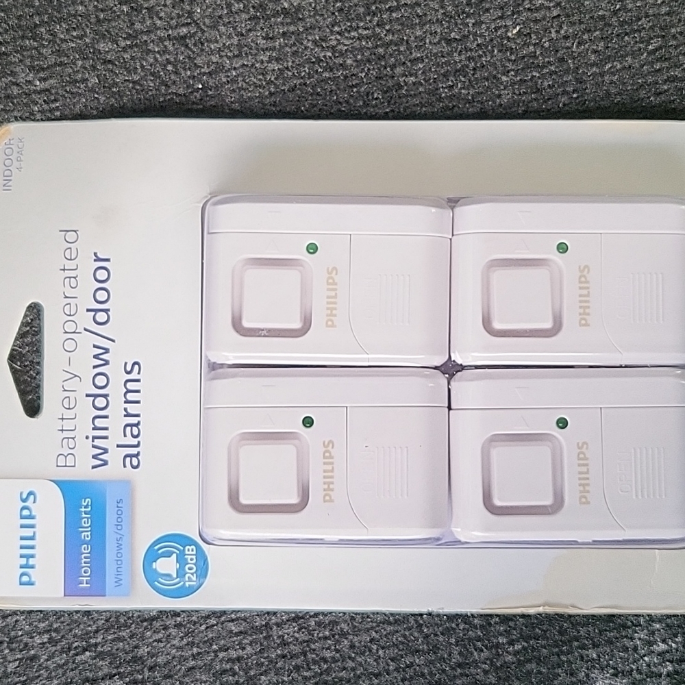 Phillips battery operated window for alarms